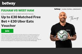 Grab a 100% matched bet with Betway ahead of Fulham vs West Ham