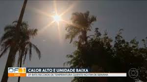 DF teve recordes de calor no fim de semana
