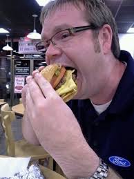 Brian Hinkle visits 5 Guys. (Photo courtesy of Houston Burger Masters) - 960x540