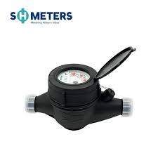 Medidor de agua fría con cuerpo de plástico de medidor de ...