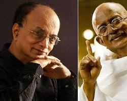 Image of Dilip Prabhavalkar as Mahatma Gandhi in Lage Raho Munna Bhai