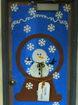 Winter door decorations