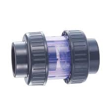 Transparent Double Union Check Valve - Manual & Spring Ball