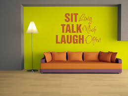 SIT Long Talk Much Laugh Often Quote Wall Stickers Wall ART Decal ... via Relatably.com