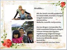 Hasil gambar untuk gambar puisi tentang ibu