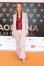 Helen Hunt Makes Rare Red Carpet Appearance at Taormina Film Festival