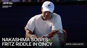 Nakashima continues hard-court surge, outlasts Fritz in Cincinnati QFs
