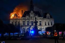 Fire ravages Limoges city hall after protest against rising living costs