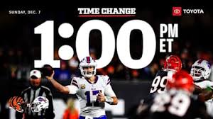 Bills vs. Bengals Game Time Moved in Week 14