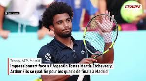 Impressionnant face à Tomas Martin Etcheverry, Arthur Fils se qualifie pour les quarts de finale à Madrid