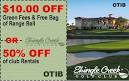 Golfing coupons