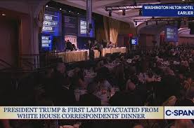 Removal of President Trump and Evacuation of Dinner
