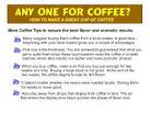 How to make a good coffee