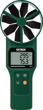 Extech CFM/CMM anemometer/psychrometer with large wing wheel ...