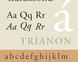Imagem de Garamond font