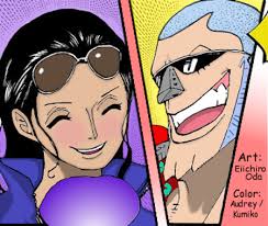 Nico Robin, Franky - colored by The-White-Moon - nico_robin__franky___colored_by_the_white_moon-d3bz68c