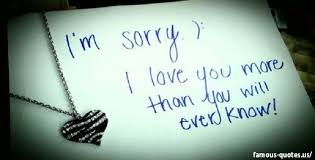 Sorry &amp; Love quotes for Him and Her via Relatably.com