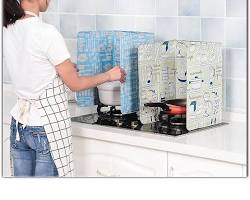 Tấm chắn dầu mỡ họa tiết