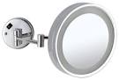 Extendable mirror with light