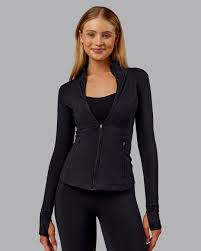Stride Zip Through Thermal Jacket - Black | LSKD – LSKD US