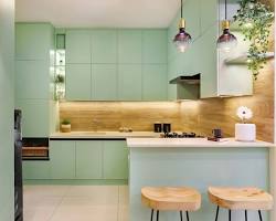 Image of Green oasis modular kitchen