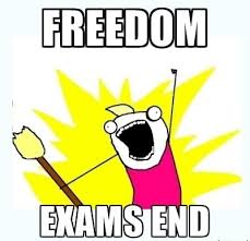 Freedom from exams- PinCaption via Relatably.com