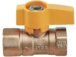 Midline Valve YFIP34 Premium Brass Gas Ball Valve, with ...
