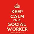 Keep Calm I m A Social Worker design on t-shirt, poster, mug and