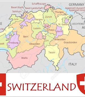 Switzerland Administrative Divisions Royalty Free SVG ...