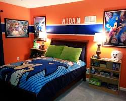 Imagem de Blue bedroom walls with Sonic theme