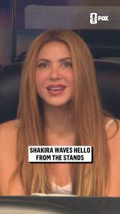 Shakira receives a warm welcome from fans at the Argentina-Austria match