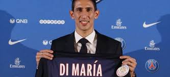 Resultado de imagen para di maria presentacion camisa psg