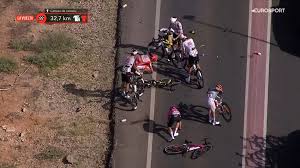 LIVE - Vuelta a Espana Stage 8: Tadej Pogacar CRASHES hard