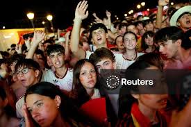 Licensable picture: FIFA World Cup 2026 - Round of 16 - Portugal v Spain - Fans gather in Madrid