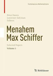 Menahem Max Schiffer: Selected Papers, Peter Duren, ISBN ...