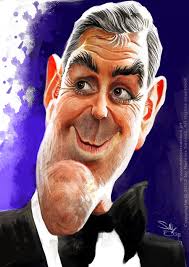 George Clooney_by-nelson-santos. George Clooney caricature - 8243091680_16c733dc47
