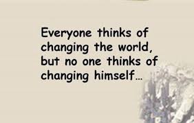 Everyone thinks of changing... #Quotes #Daily #Famous #Inspiration ... via Relatably.com