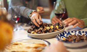 Risultati immagini per castagne e vino novello