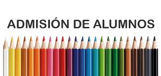 Resultado de imagen de admision alumnos 2016-2017