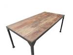 Table en bois et metal