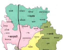 জয়পুরহাট জেলার মানচিত্র