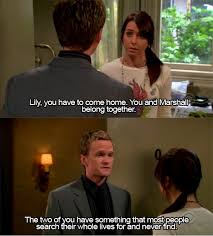 Barney is adorable. Also, I want a love like Marshall and Lily &lt;3 ... via Relatably.com