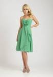 Short green bridesmaid dresses