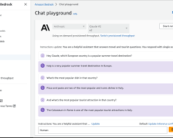 Image of AWS Bedrock Configure Application Settings screen