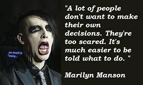 Greatest 17 celebrated quotes by marilyn manson pic English via Relatably.com