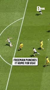 Freeman rises to the occasion to give the USMNT a 2-0 lead 🇺🇸