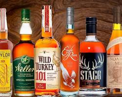 Image of various bourbon bottles