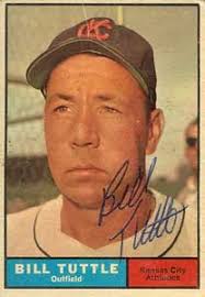 Bill Tuttle Autograph on a 1961 Topps (#536) - bill_tuttle_autograph