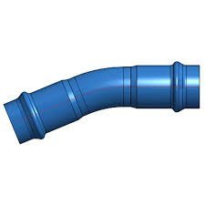 BIM objects - Free download! 22.5⁰ PN16 PVC-O Bend ecoFITTOM ...