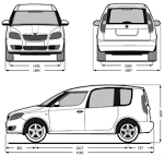 Fiches techniques Skoda Roomster - Caradisiac